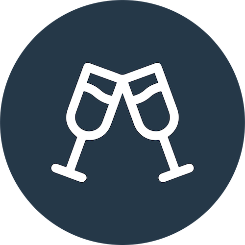 Welcome drink na zážitkovom kurze maľovania ArtMoment